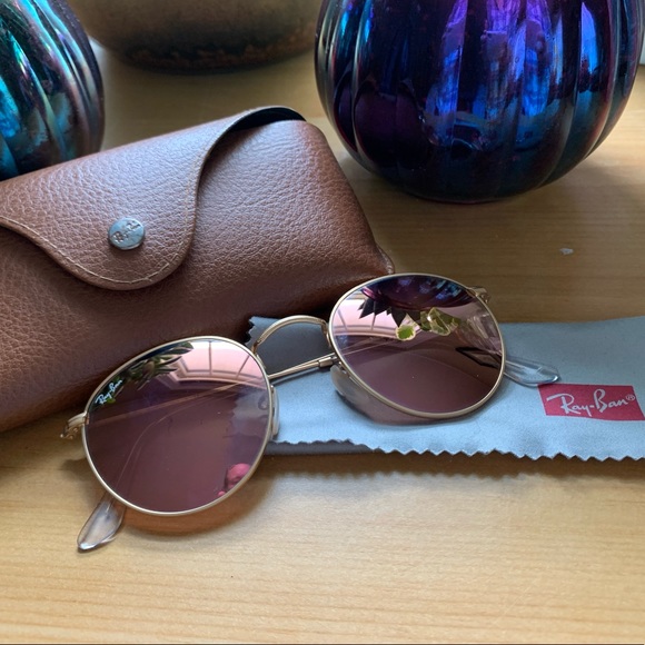 Ray-Ban Accessories - Ray ban round copper flash